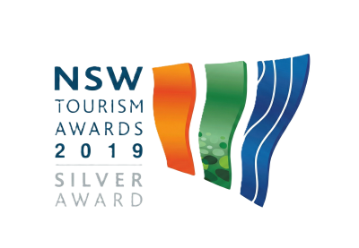 NSW Tourism Awards 2019 Silver Award badge