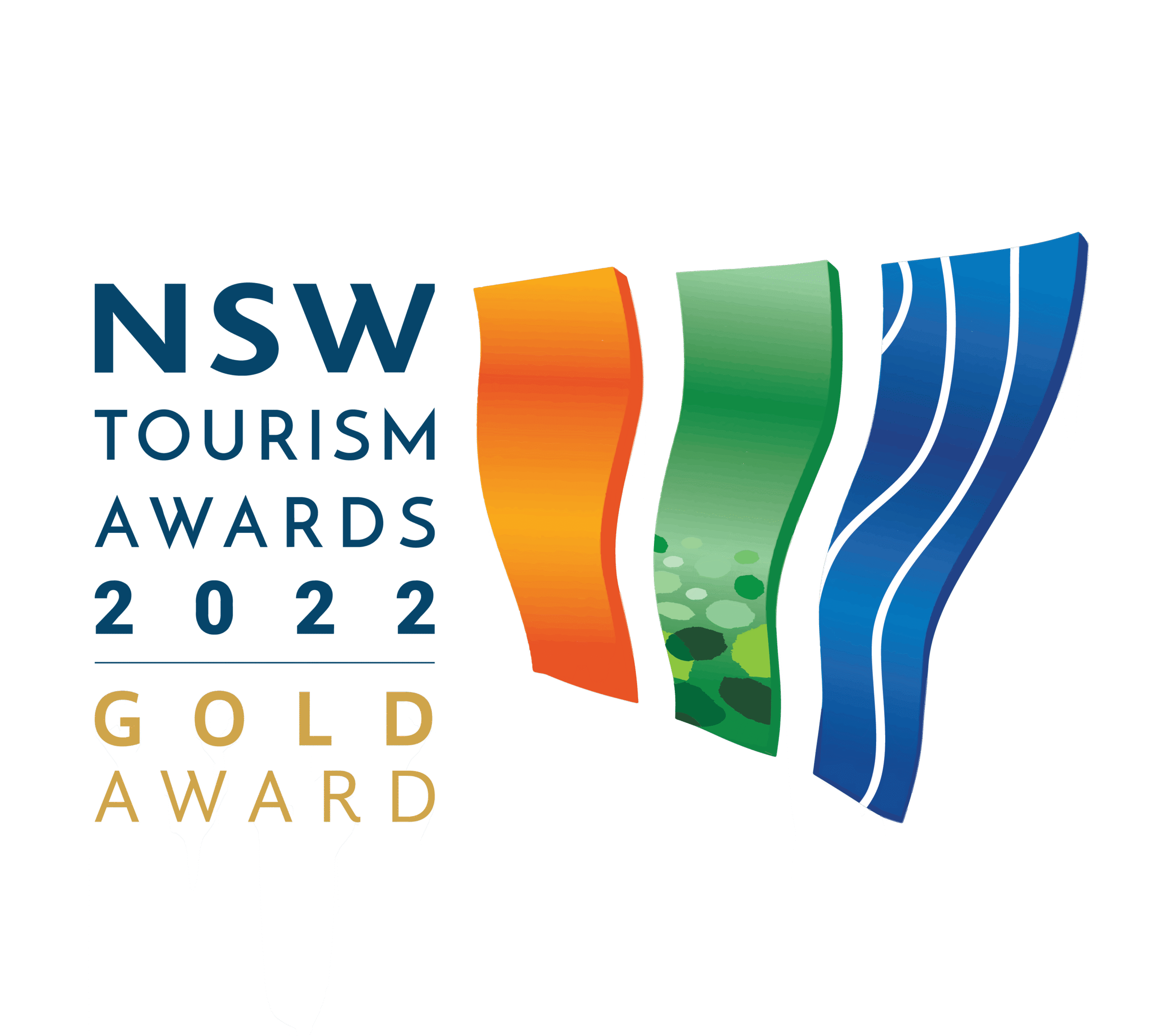 NSW Tourism Awards 2022 Gold Award badge