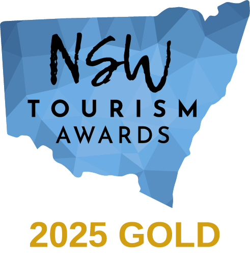 NSW Tourism Awards 2025 Gold badge